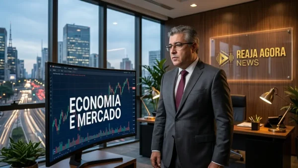 Gráfico mostrando a projeção do PIB 2026 e seus impactos na economia brasileira