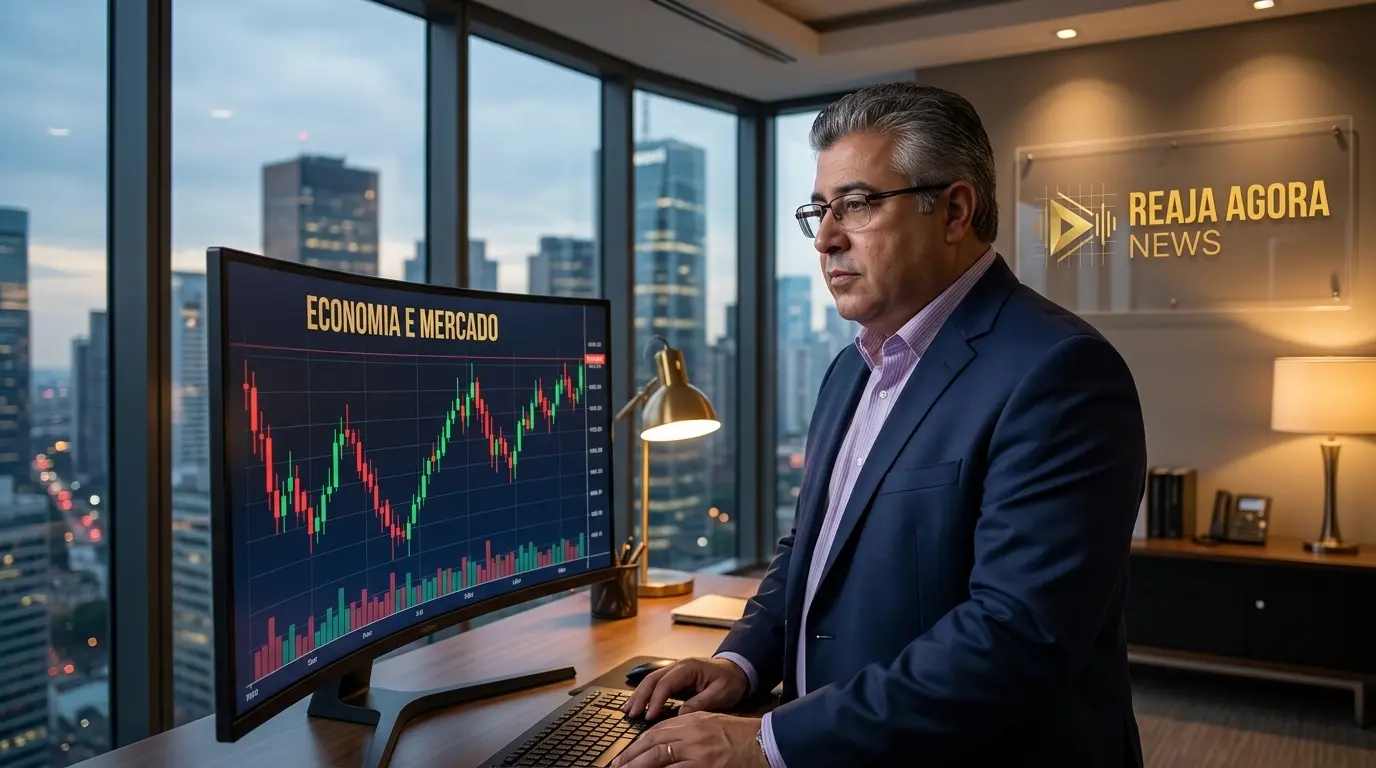 Representação visual do impacto da Selic no mercado financeiro brasileiro