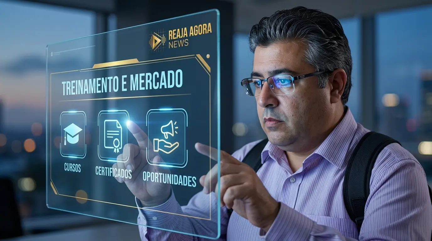 Professor explicando conceito de Educação e Carreiras em sala de aula