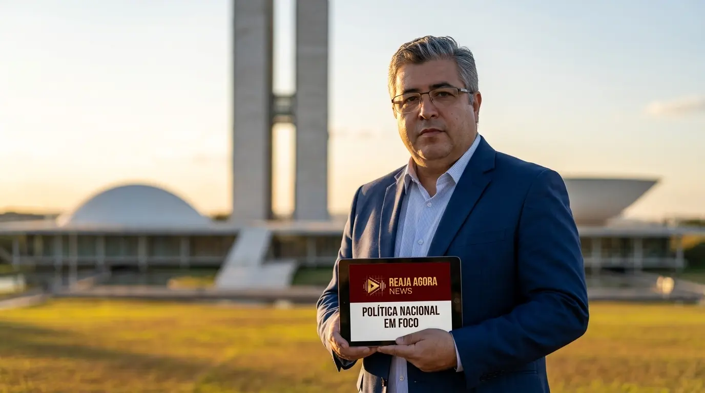 Reunião de líderes políticos discutindo a Política Nacional Brasileira sobre segurança pública