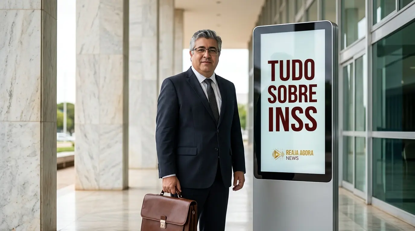 Cidadãos aguardam na fila do INSS, buscando informações sobre previdência social